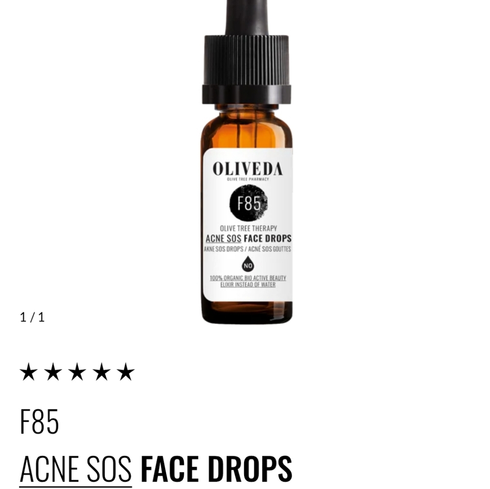 Oliveda Acne & Blemish Face Drops F85